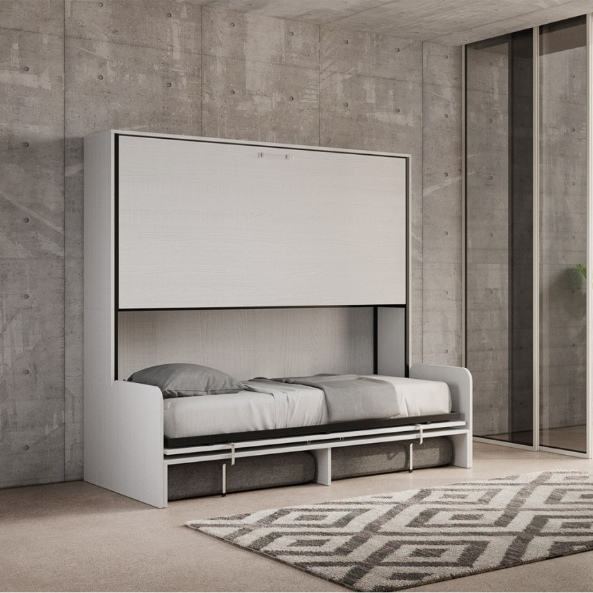 White Murphy Bunk Bed with Sofa Kando Sofà Itamoby — 7