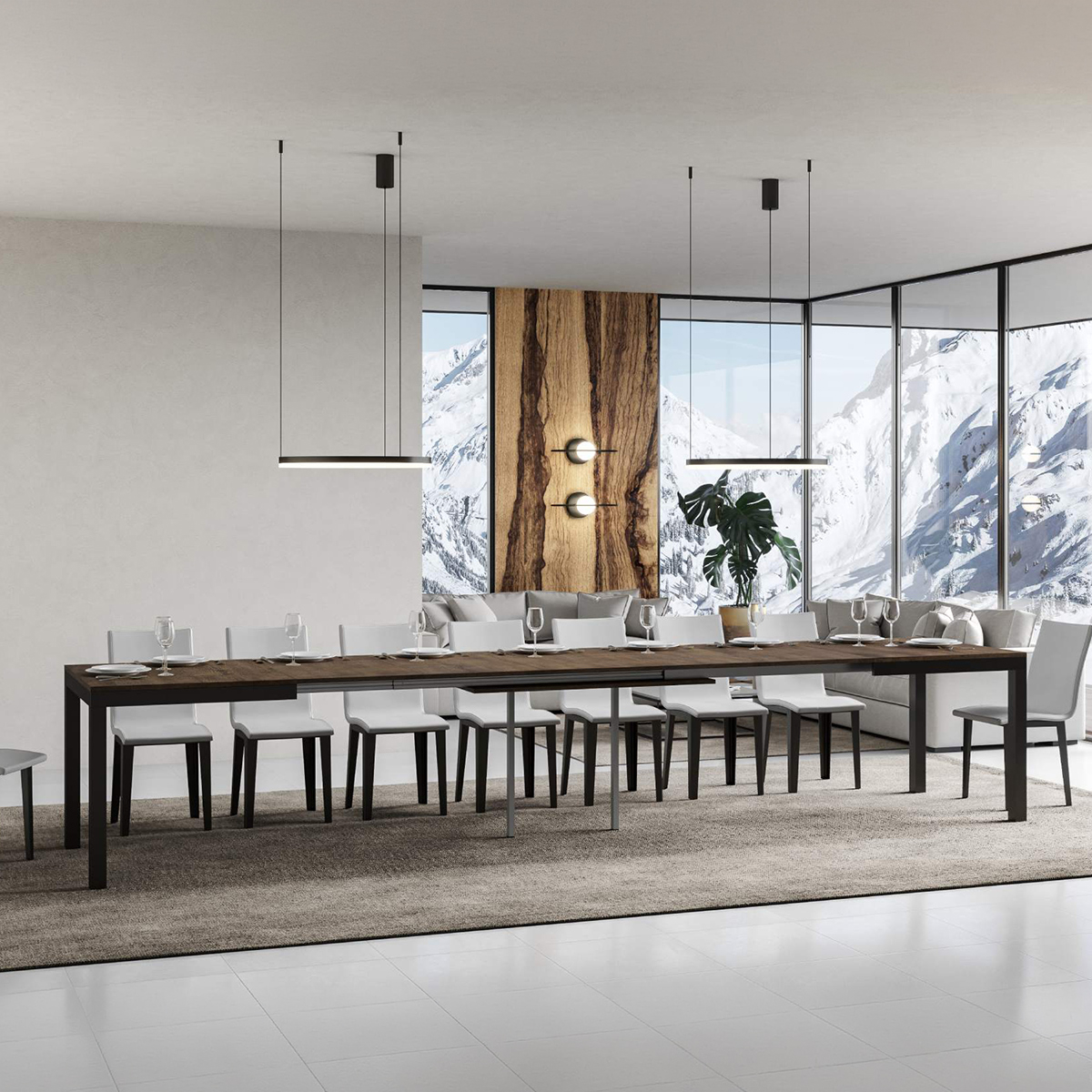 Everyday Evolution Industrial Extendable Table Wood and Iron 90x180-440 cm — 4