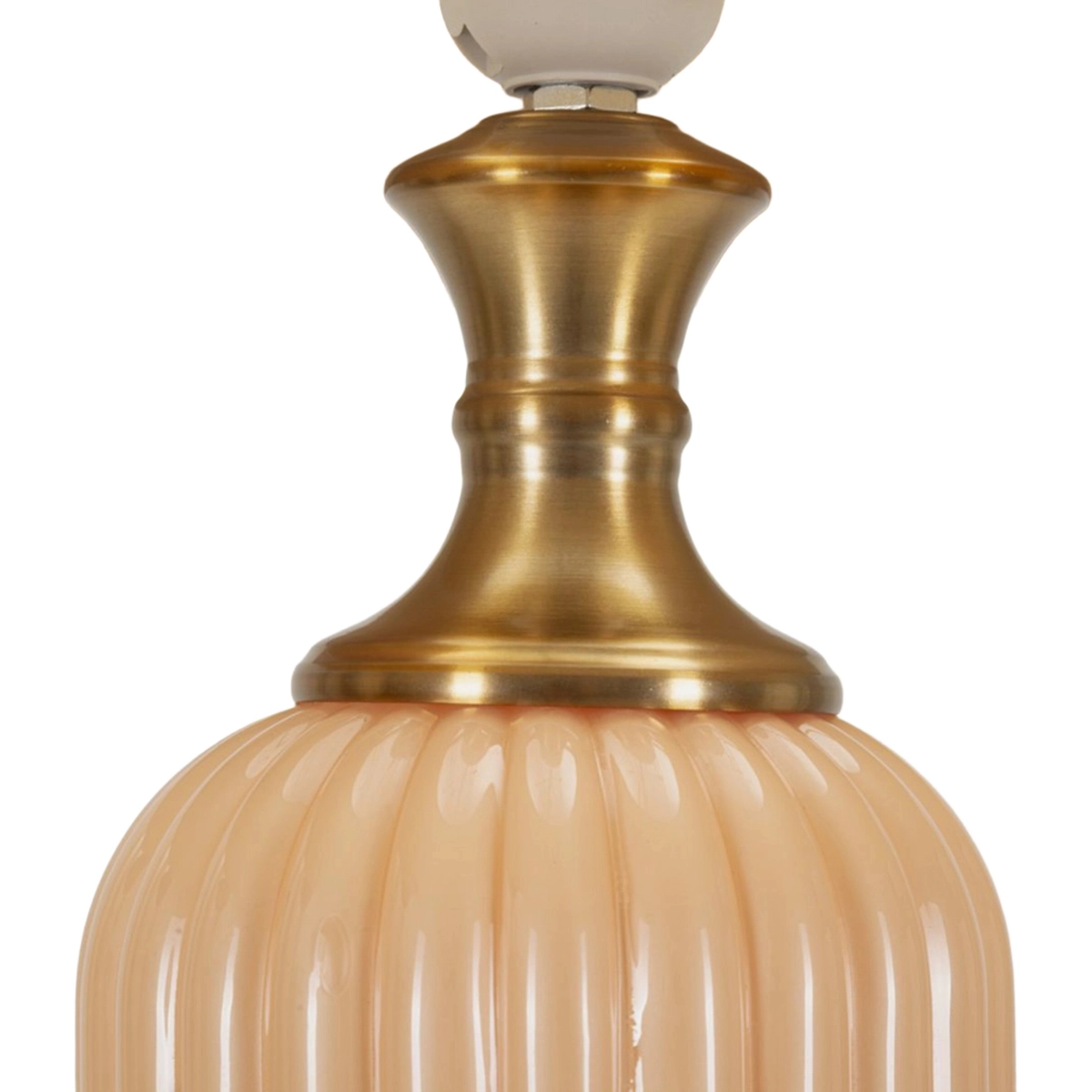 Perly C Glass and Fabric Table Lamp — 4