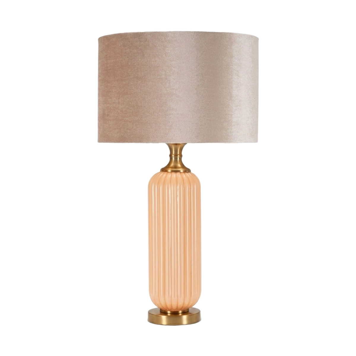 Perly C Glass and Fabric Table Lamp — 1