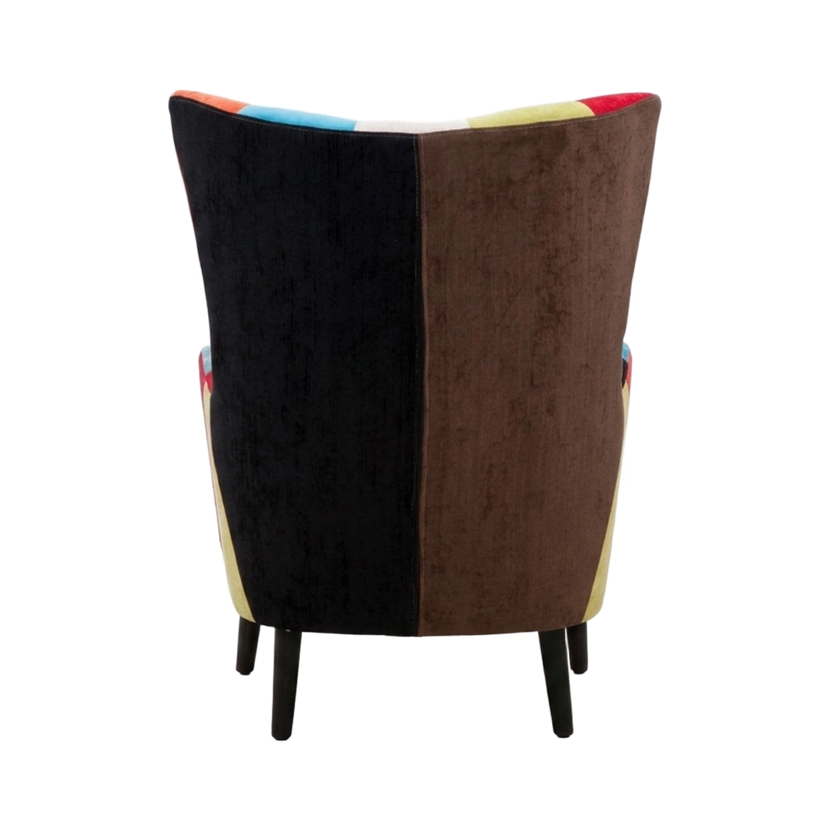 Imperial Patchwork Velvet Wingback Bergère Armchair — 7