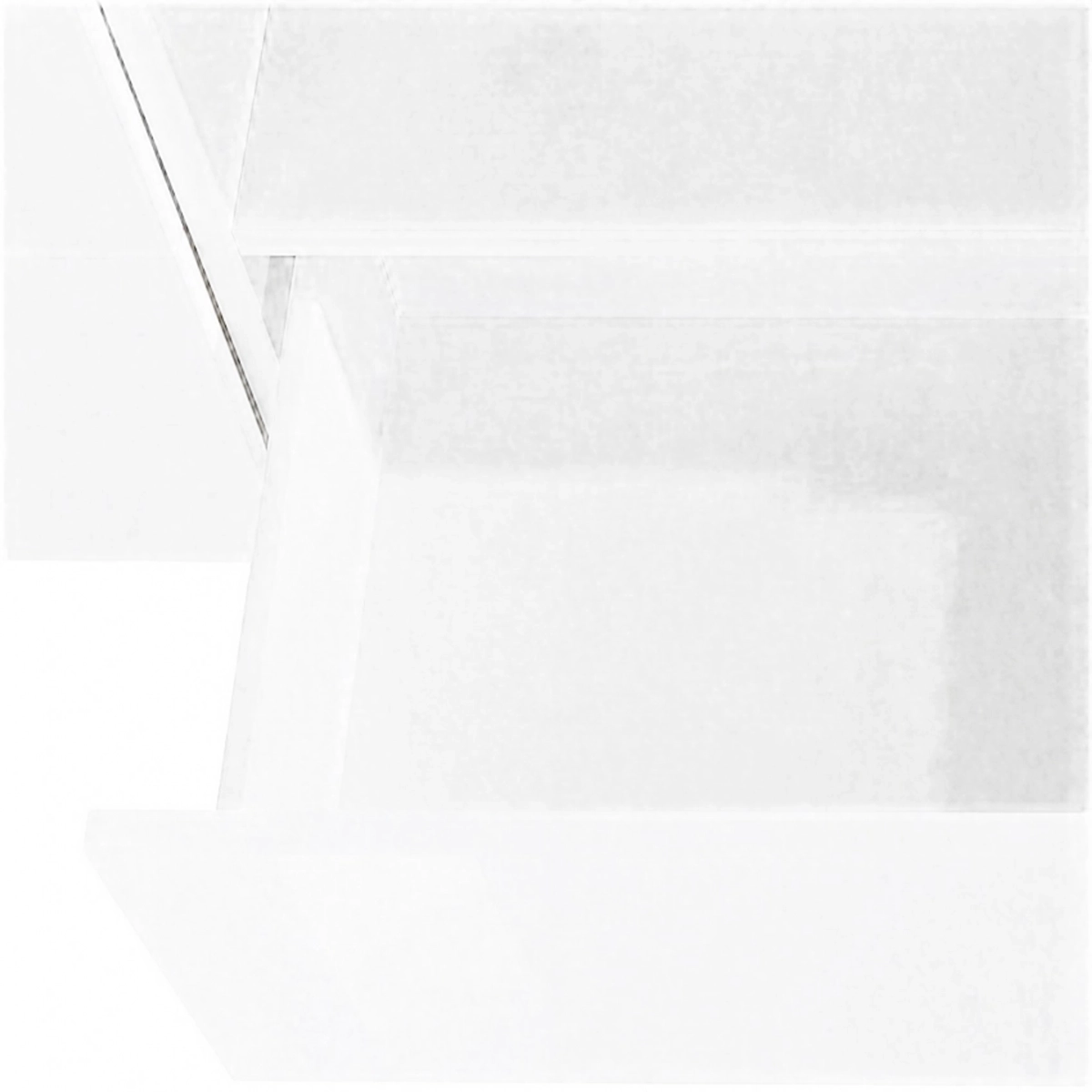 Modern TV stand unit 260x43cm glossy white for living room More — 10