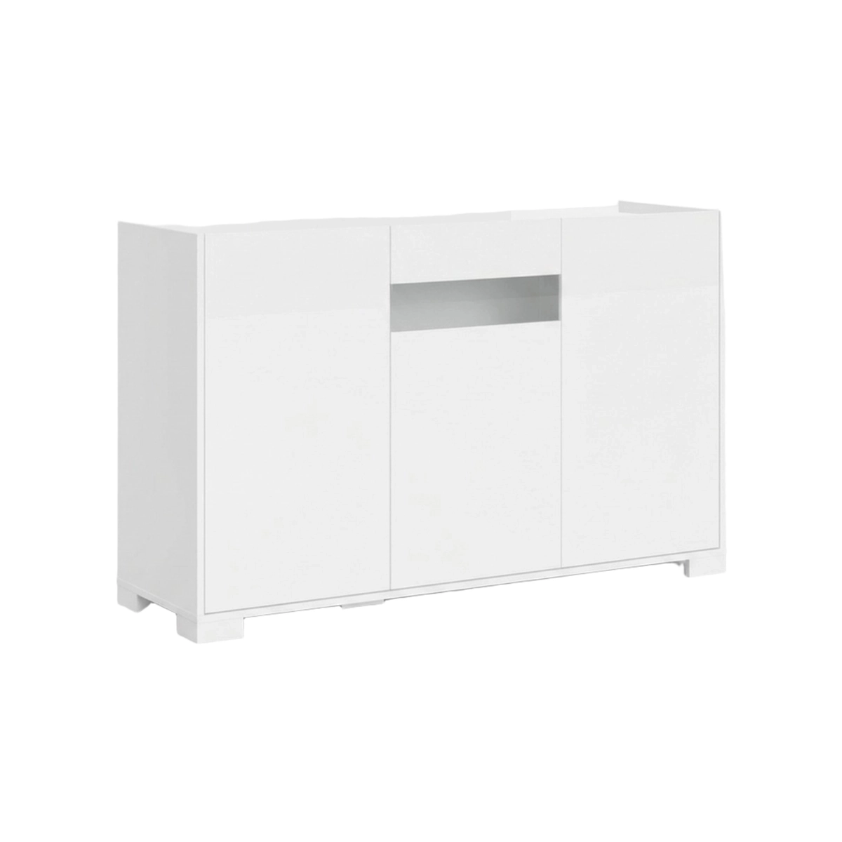 Modern 3-Door Sideboard with Smoked Glass Riflesso 130x40x81 — 1