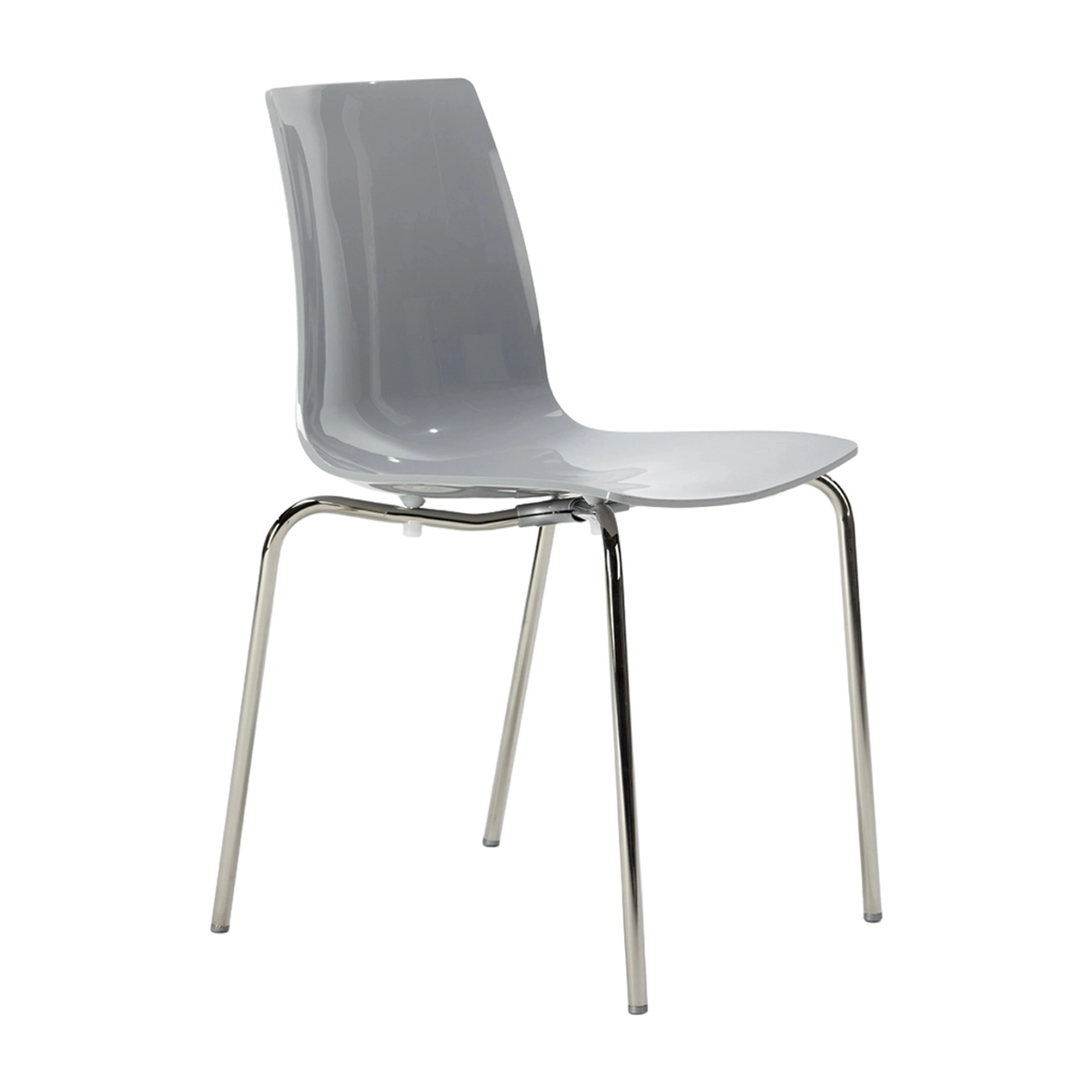 Stackable indoor chair steel legs Lollipop Grand Soleil — 1