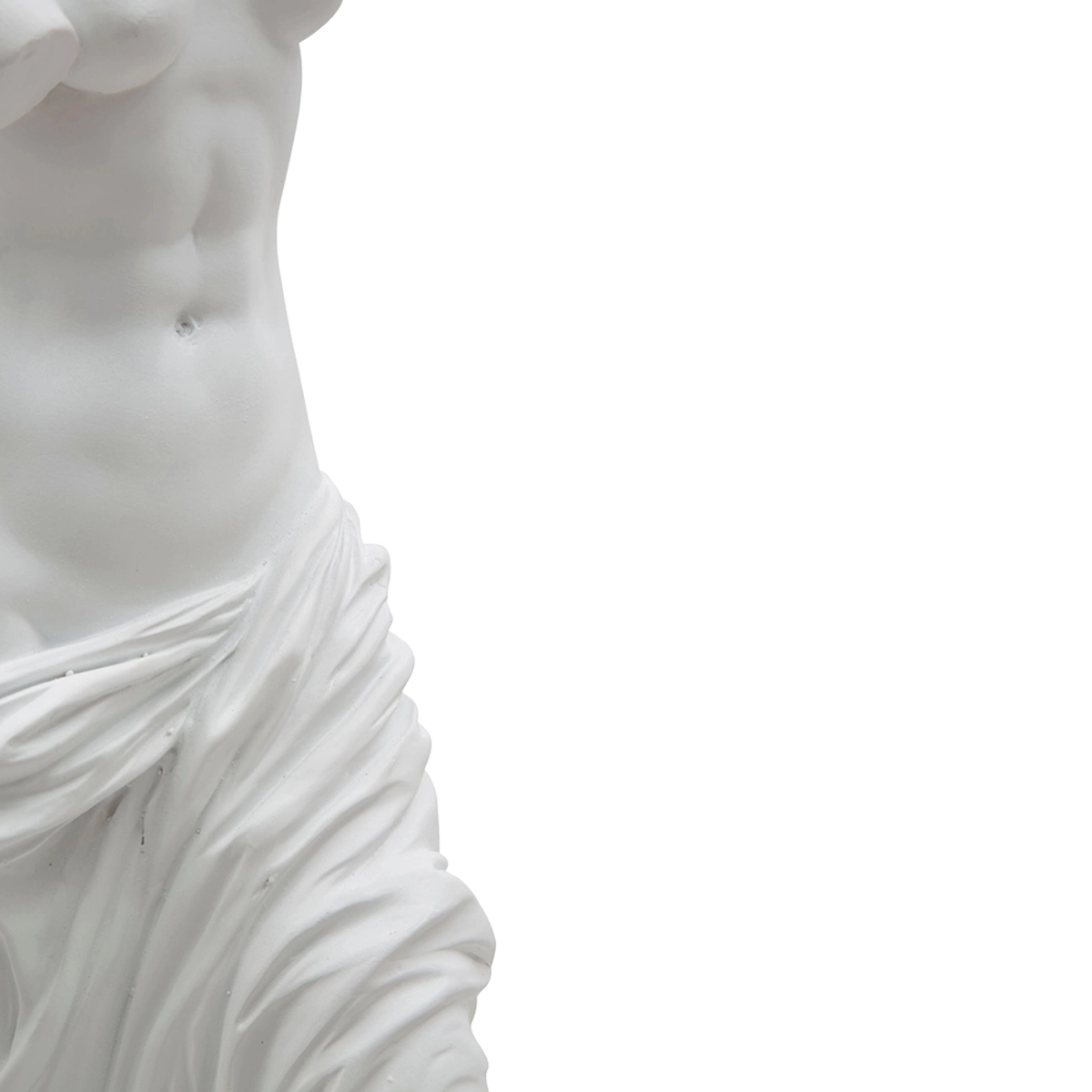 Greek Classic Tabletop Decorative Statue White Female Figure h49cm Mauro Ferretti — 5