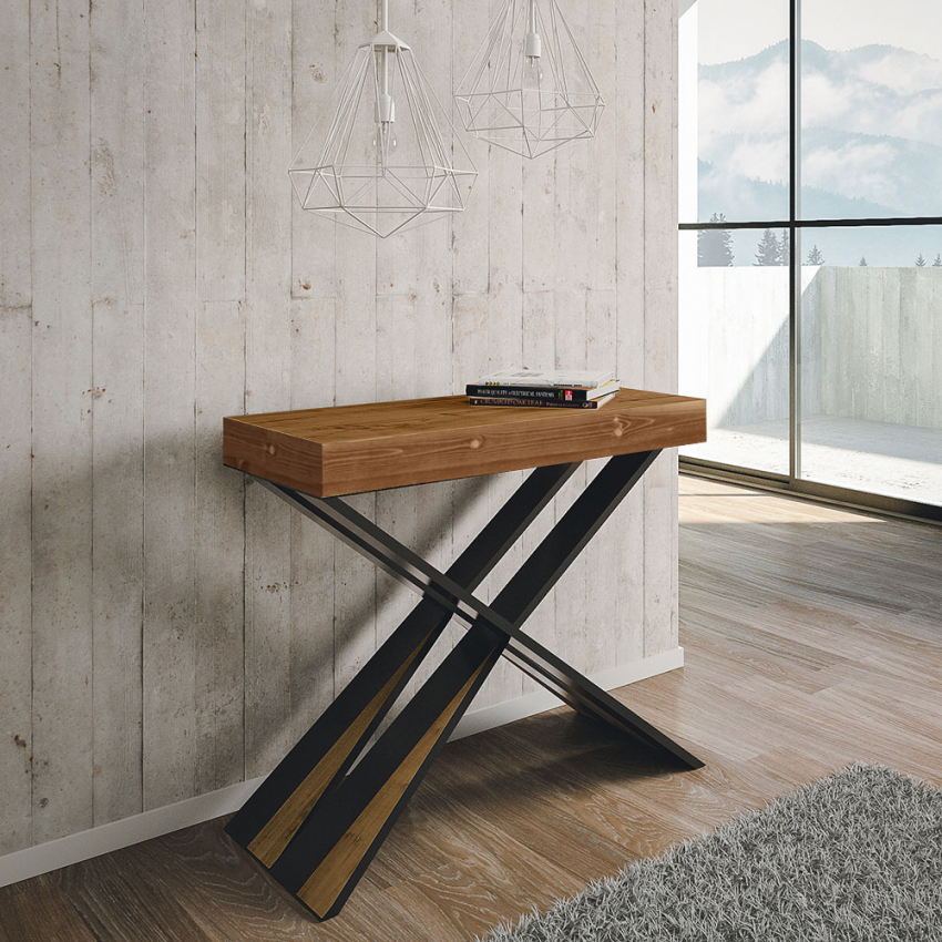 Modern Extendable Wooden Console Table 90x40-300cm Diago Fir Itamoby — 2