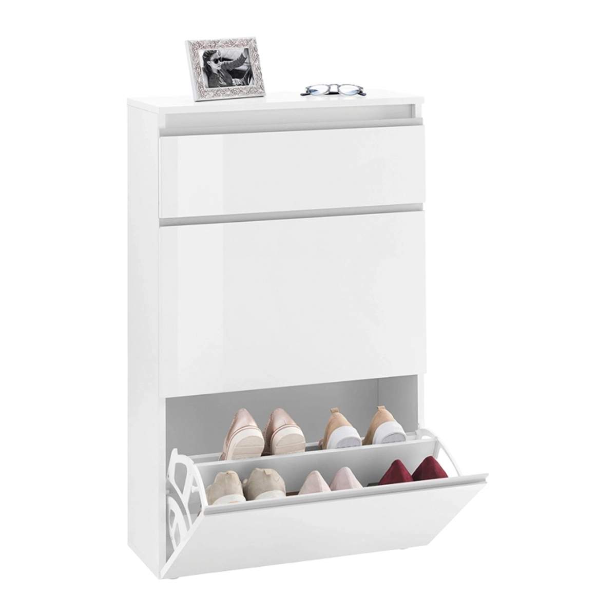 Space-Saving 2-Door Shoe Cabinet 60cm Magic Bata M for 12 Pairs — 4