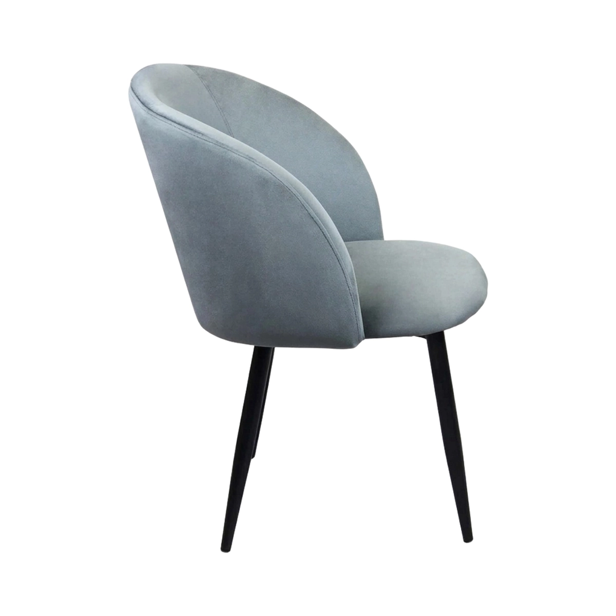 Modern Armless Velvet Dining Accent Chair Yasmina — 3