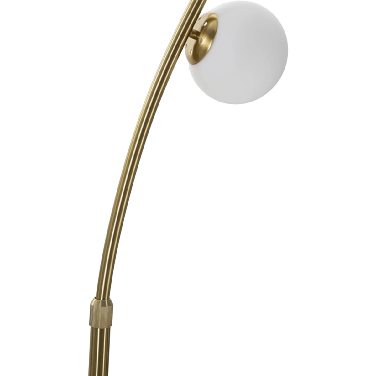 Glamy Arc 6-light arched floor lamp with Vetro shades — 4
