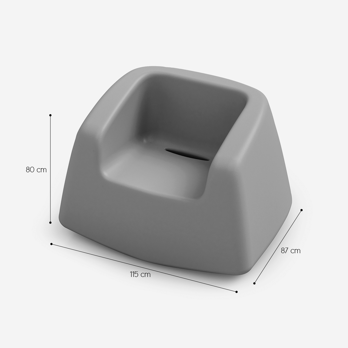 Sugar LYXO Modern Outdoor Armchair in Polyethylene — 3