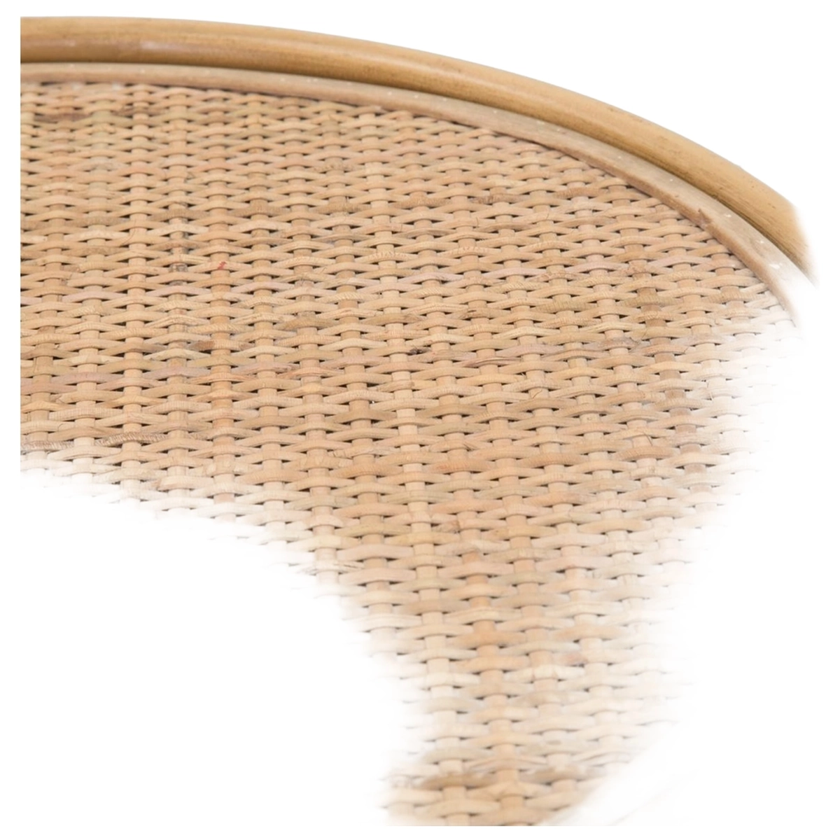 Samui round coffee table in metal and rattan 55x40x40cm — 5
