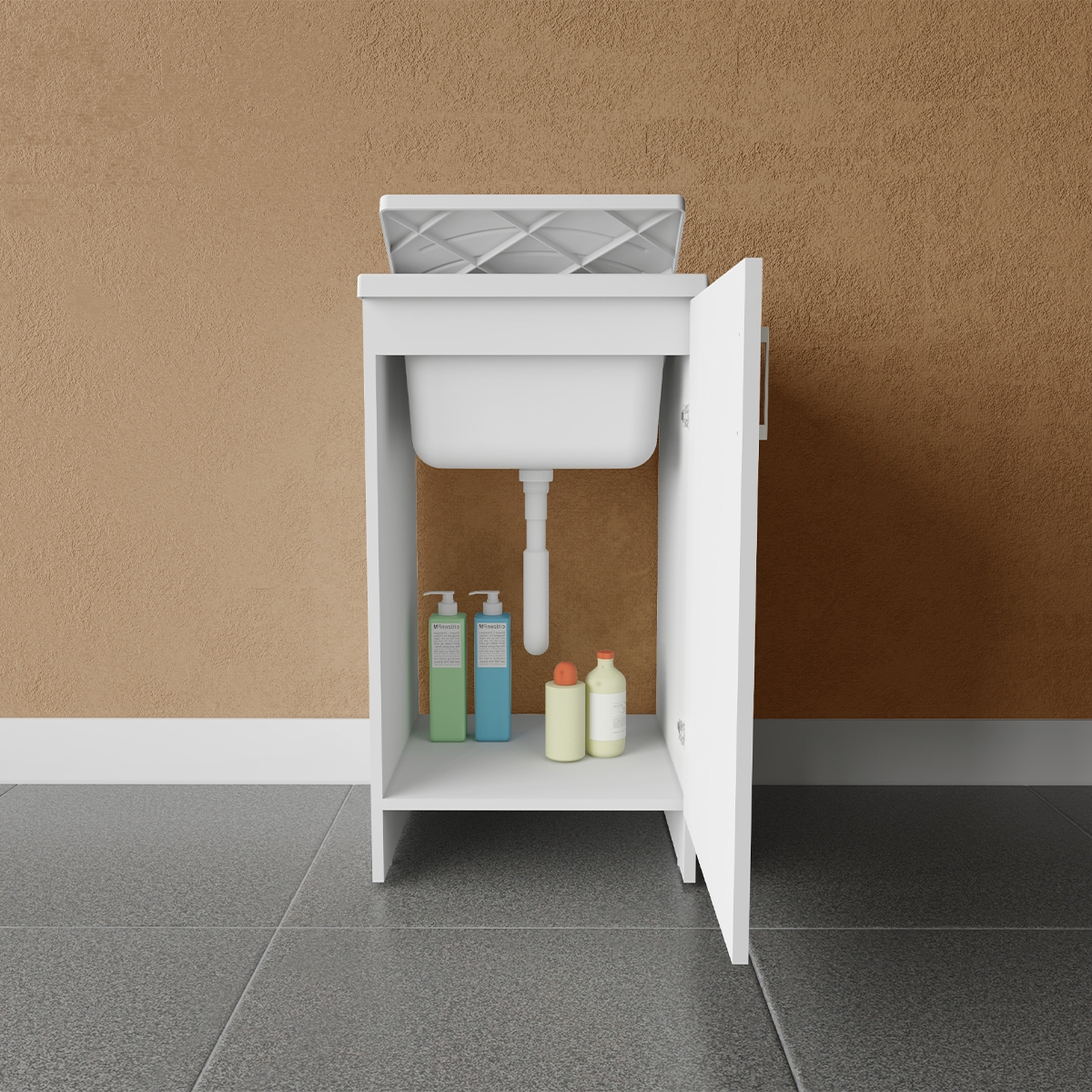 Negrari 7006AK Laundry Cabinet with Basin and Board 45x50x85 cm — 3