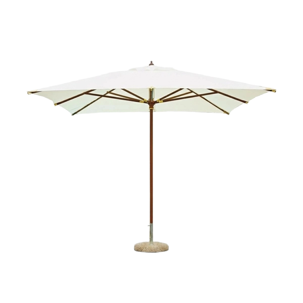 3x3 Center Pole Garden Parasol in Legno Zamoti — 1