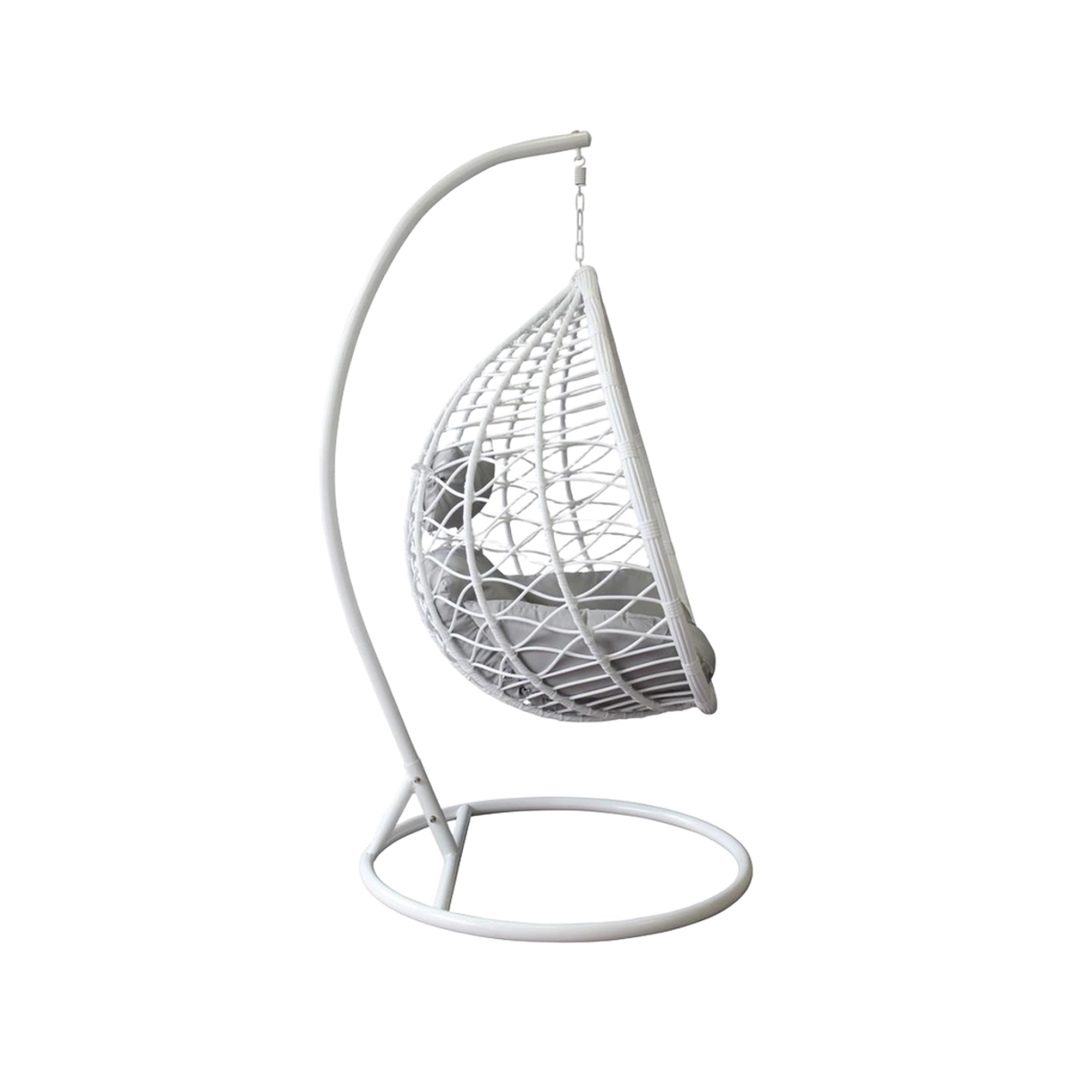 Panarea Hanging Rocking Chair in Metal Cosma — 3