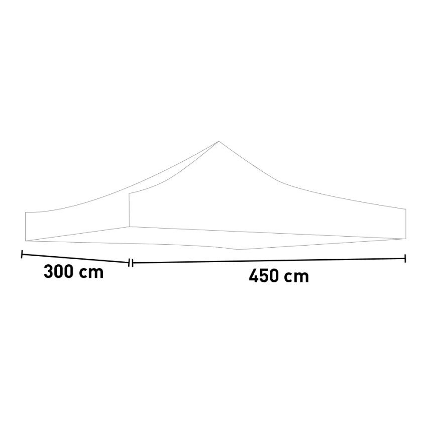 Replacement canopy for 3x4.5m folding gazebo waterproof Divina Garden — 2