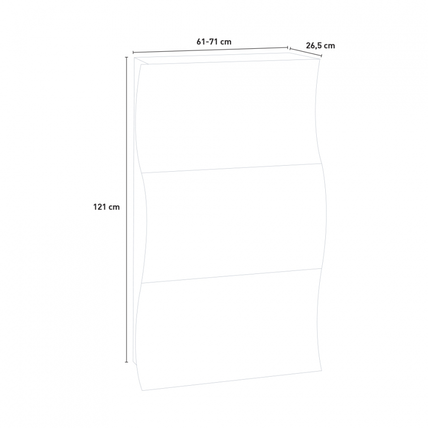 Modern design shoe cabinet 3 flap doors 18 shoes Onda M — 12