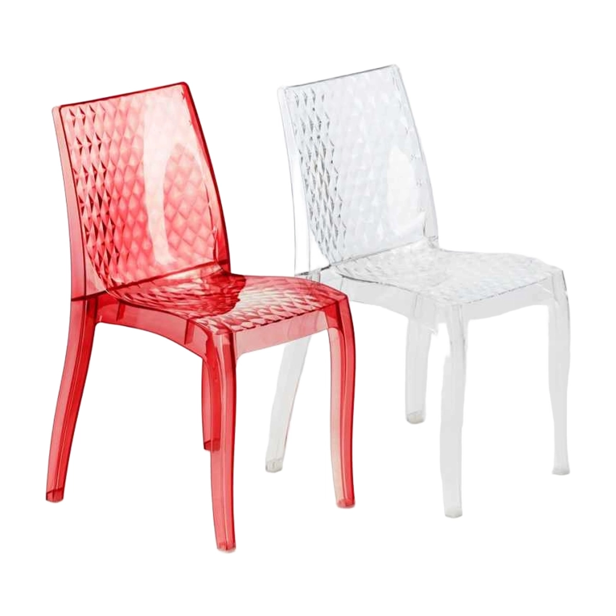 Stackable transparent chair for kitchen and bar Hypnotic Grand Soleil — 4