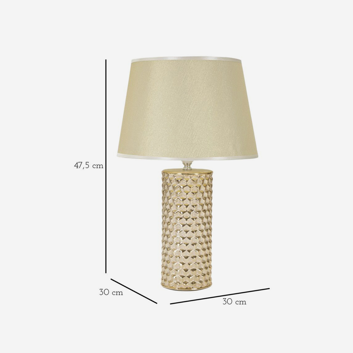 Glam gold Table Lamp in Ceramica by Mauro Ferretti — 3