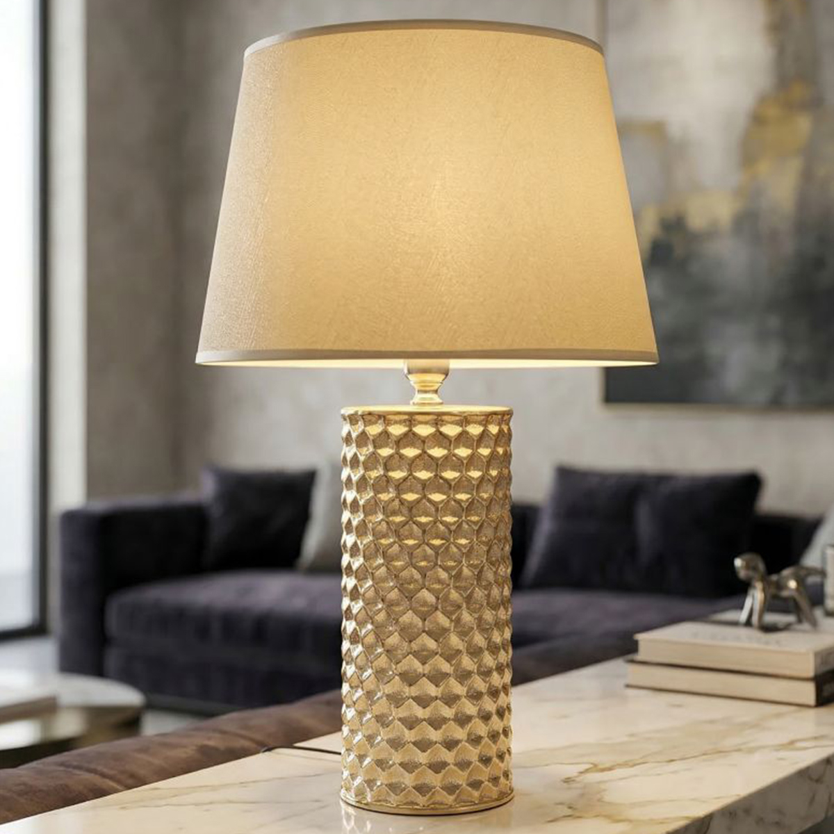 Glam gold Table Lamp in Ceramica by Mauro Ferretti — 2