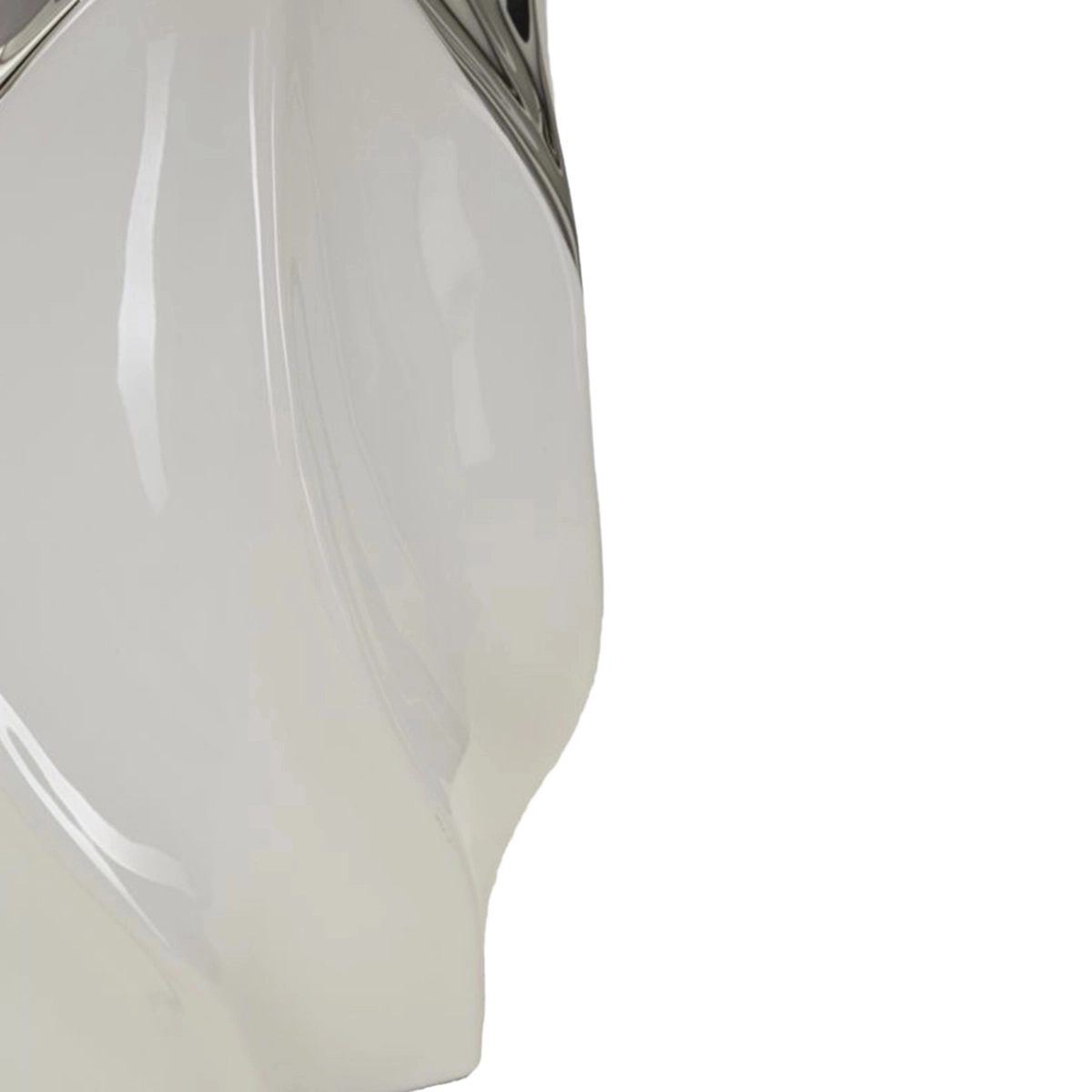 Shiney Ceramic Table Lamp with Fabric Lampshade — 6