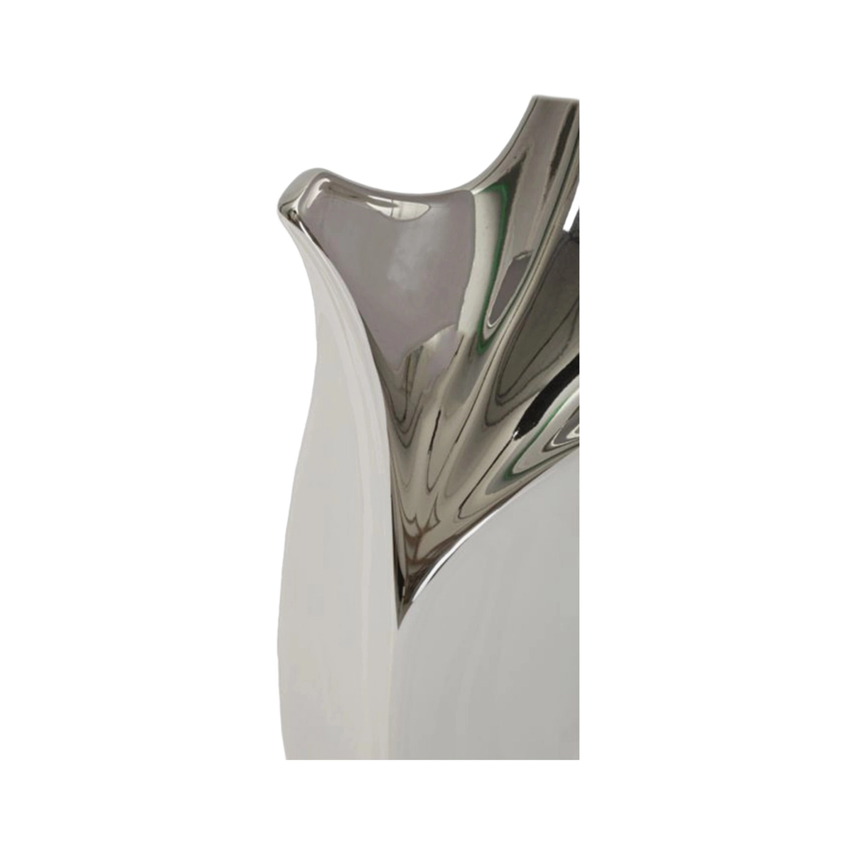 Shiney Ceramic Table Lamp with Fabric Lampshade — 5