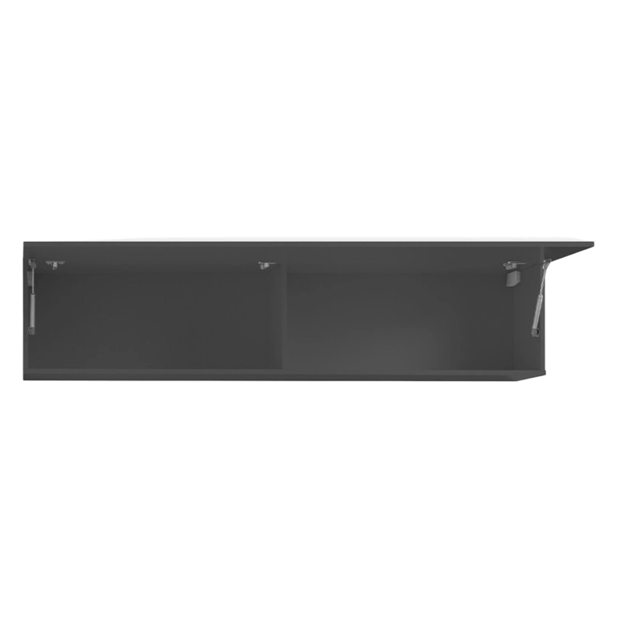 Wall-Mounted Living Room Cabinet 180cm Anthracite 2 Compartments Note Up — 5