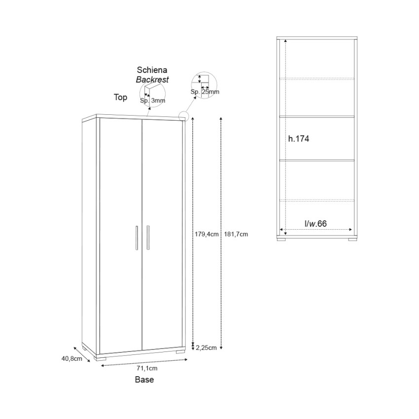 Arnes 2-Door Multipurpose Storage Cabinet Sarmog Db354k — 5