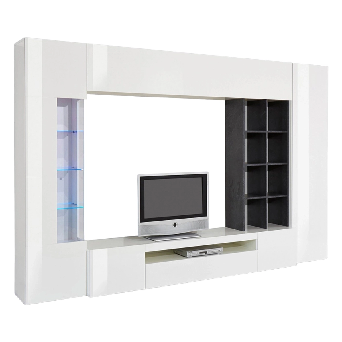Modern Living Room Wall Unit with TV Stand Showcase Column Egypt Web Furniture — 4