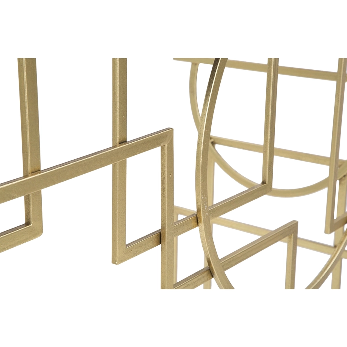 Marie Gold Metal Console Table 120x41 cm with Mirrored Top — 9