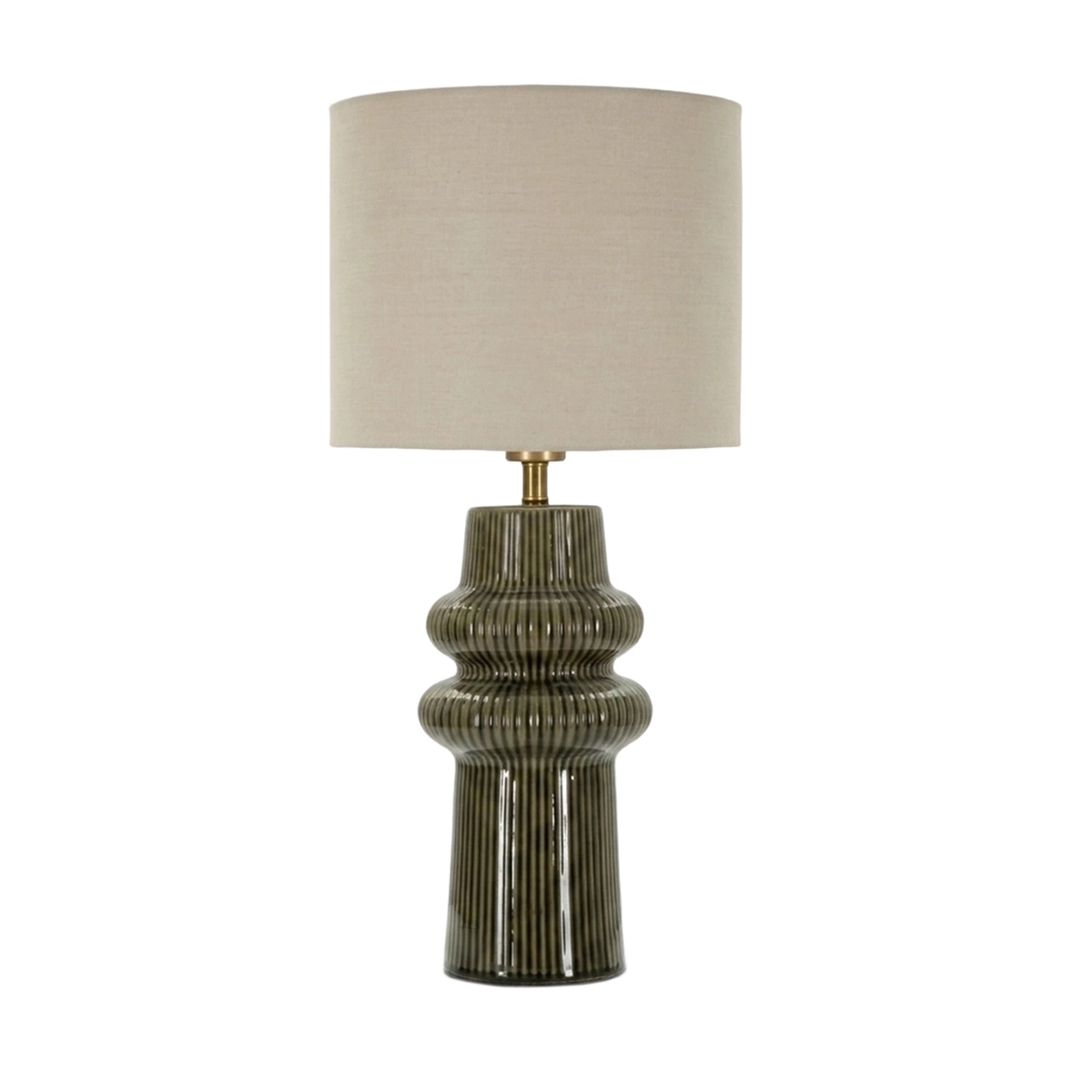 Harmony Table Lamp in Ceramica and Fabric by Mauro Ferretti — 1