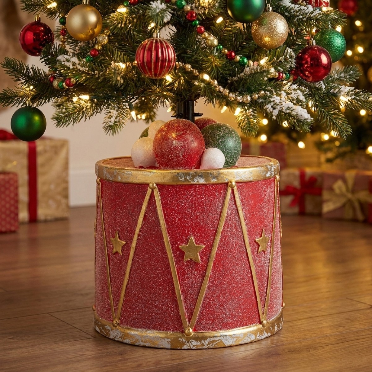 Base per albero di Natale a tamburo in gesso Annold — 2