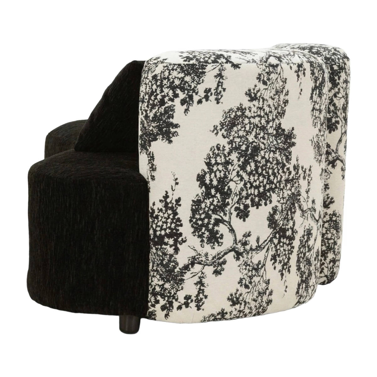 Upholstered Living Room Chaise Lounge Okinawa Monochrome Haven — 5