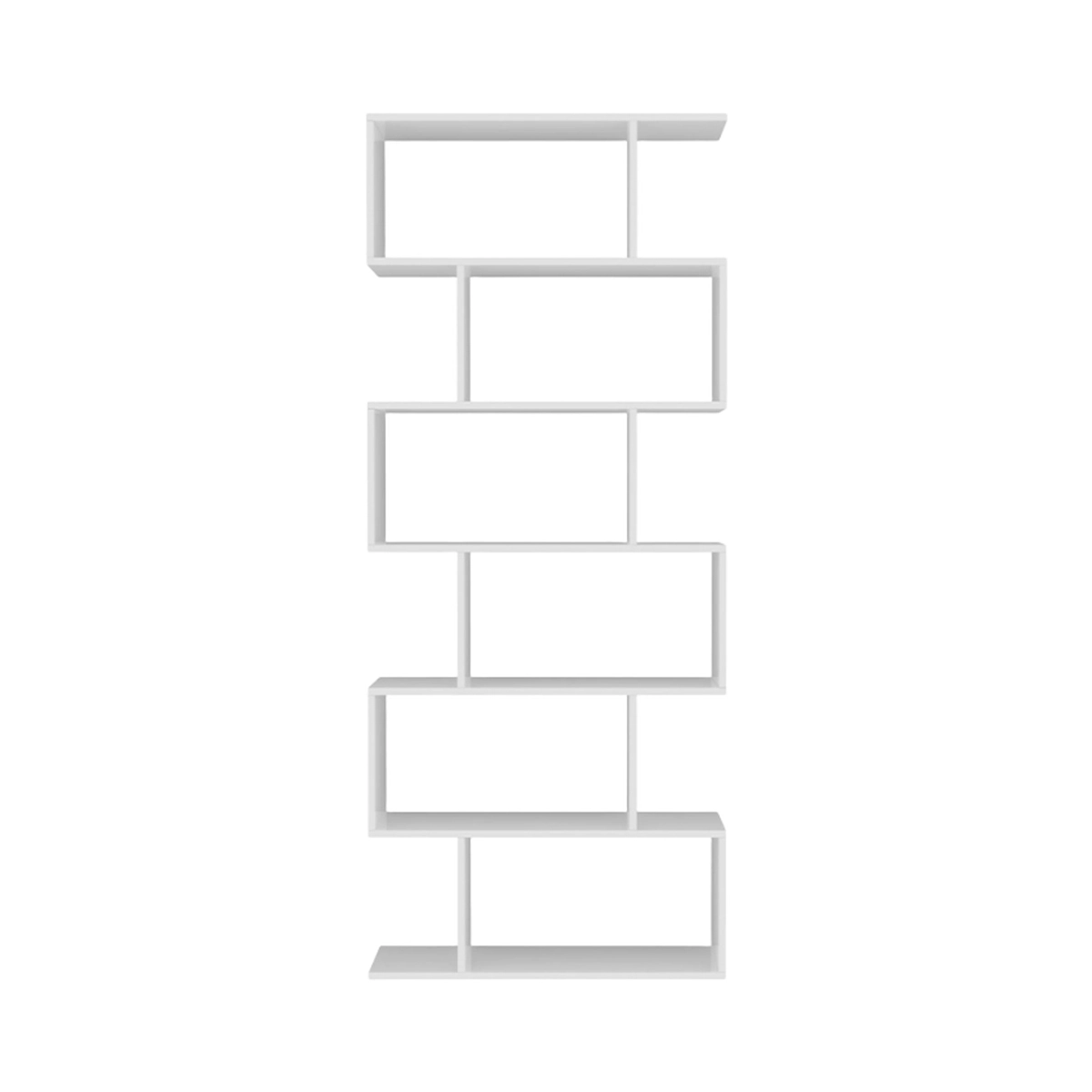 Calli Modern Vertical Column Bookcase with 6 Shelves for Home or Office — 4
