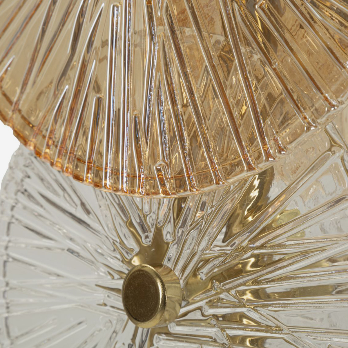Osaka Modern Iron and Decorative Glass Table Lamp — 3
