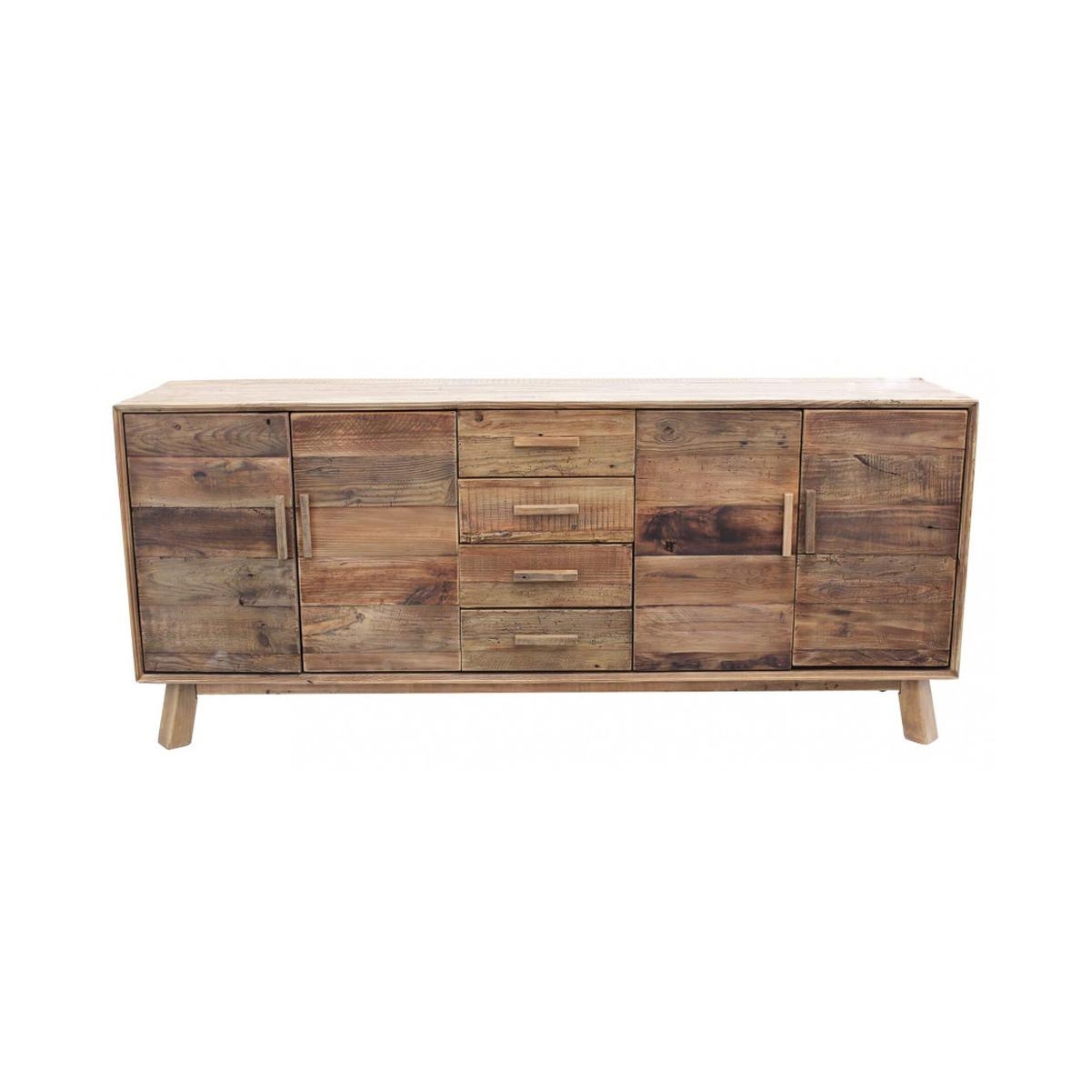 Heron Sideboard in Reclaimed Pine Wood with 4 Doors and 4 Drawers — 3