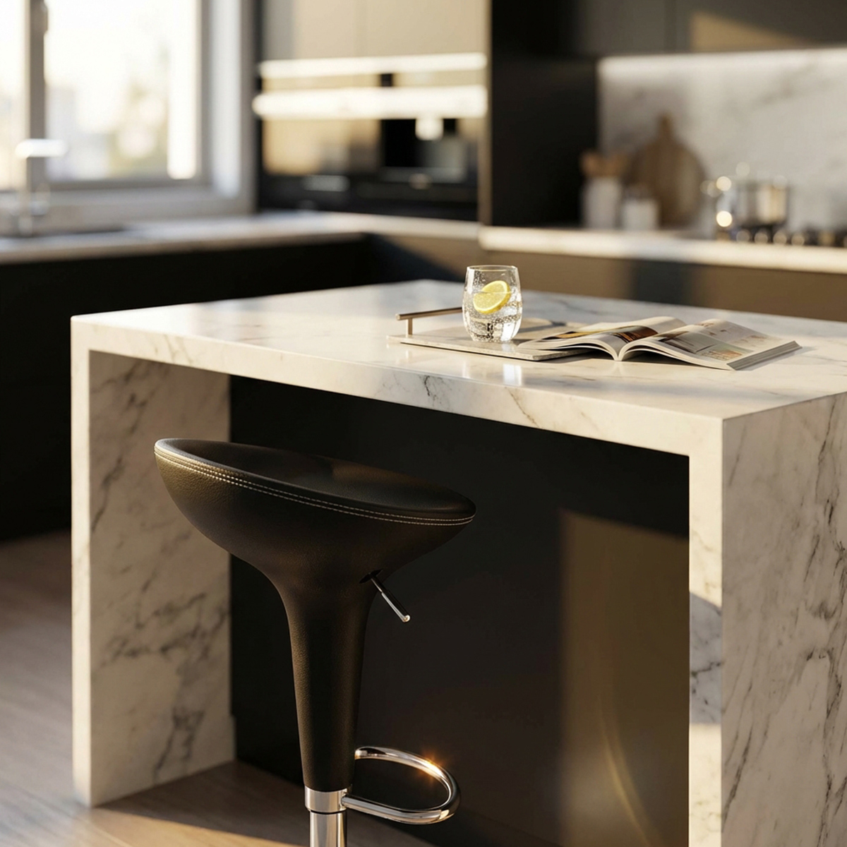 Modern Adjustable Bar and Kitchen Stool Jago Cosma — 3