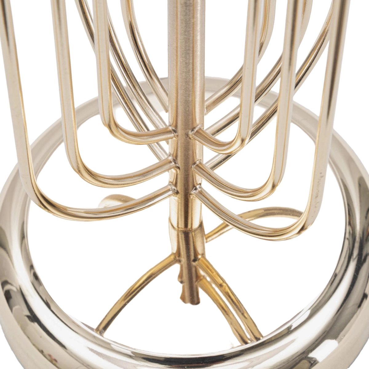 Mauro Ferretti Krista 55 Glam Table Lamp in Metal and Fabric — 5