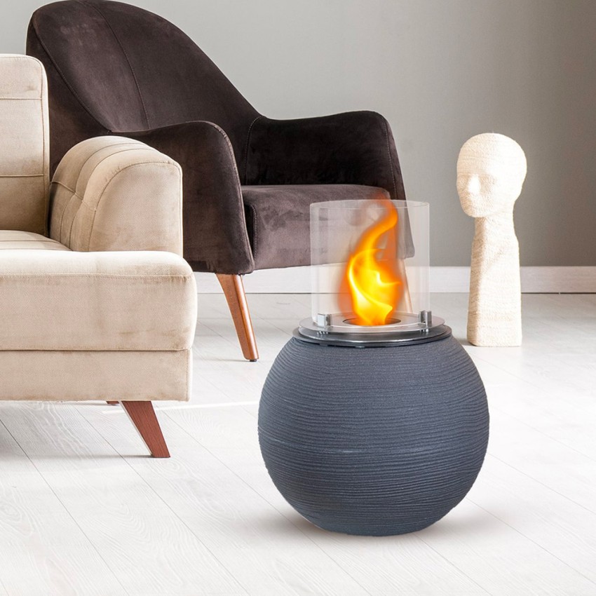Divina Fire Botticelli Freestanding Bioethanol Fireplace Ø 40 x 54cm — 2