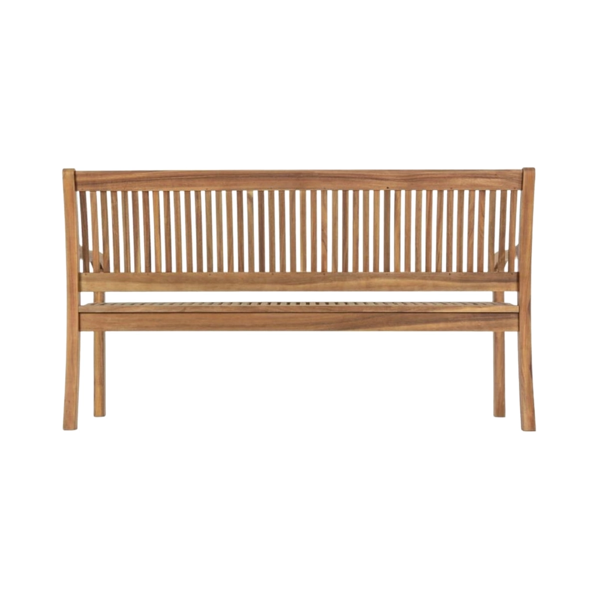 Lidia 3-Seater Solid Acacia Wood Garden Bench — 3