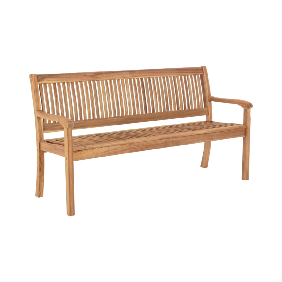 Lidia 3-Seater Solid Acacia Wood Garden Bench — 1