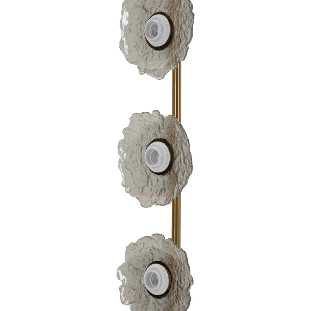 Emily Vertical Pendant Lamp in Glass and Iron — 3