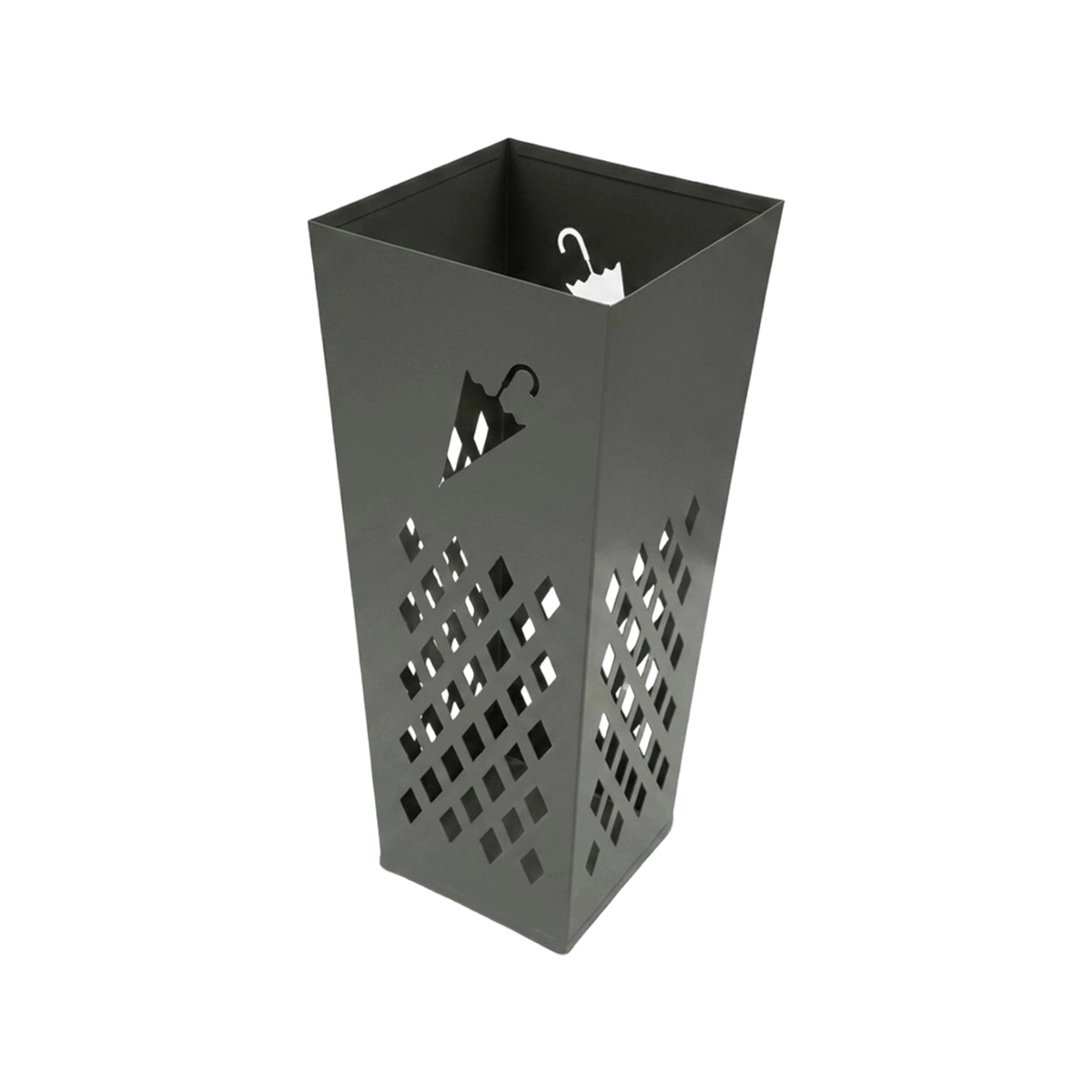 Umbrella B Modern Square Metal Umbrella Stand for Hallway — 5