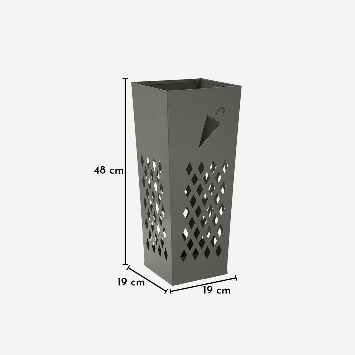 Umbrella B Modern Square Metal Umbrella Stand for Hallway — 4