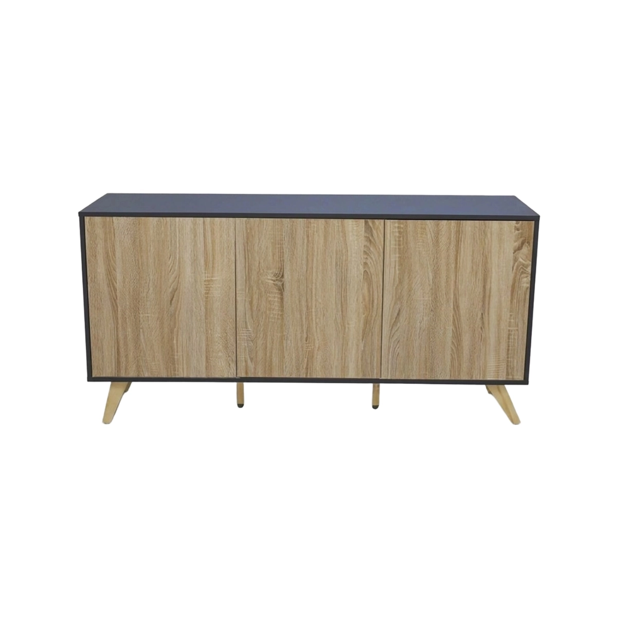 Modern 3-Door Living Room Sideboard in Melamine Elton — 5