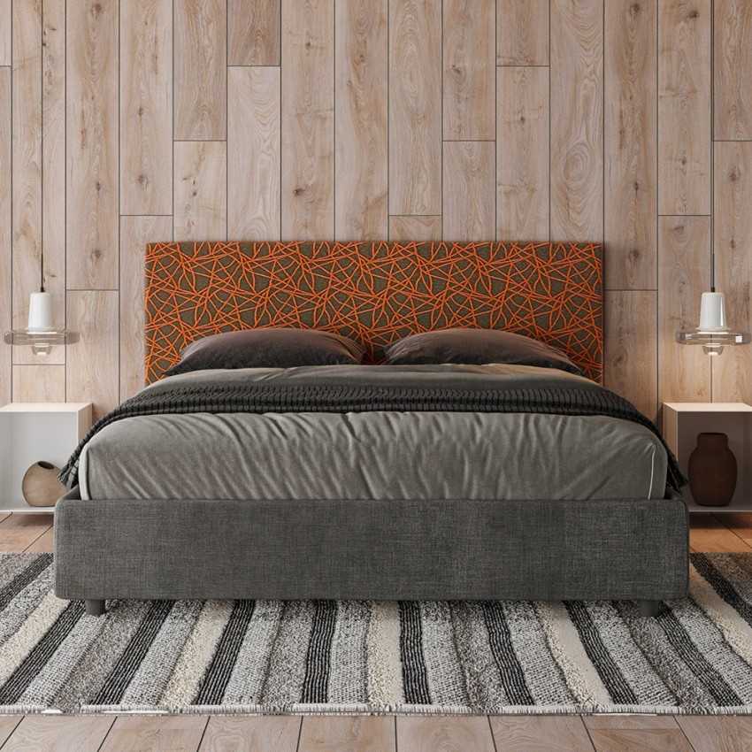 Arla Norris Modern Fabric Double Storage Bed 160x190 — 3