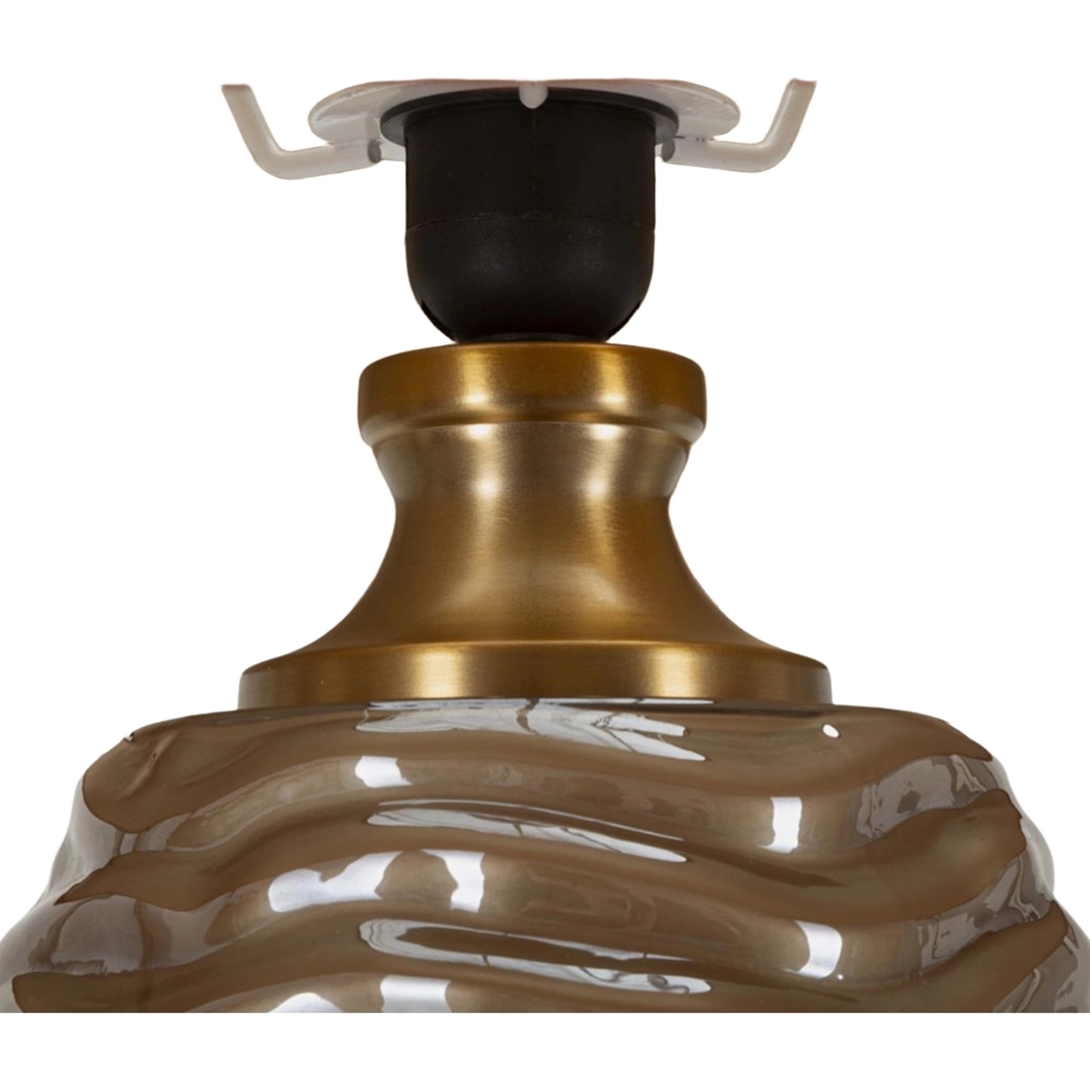Praga B Glass and Fabric Table Lamp — 5