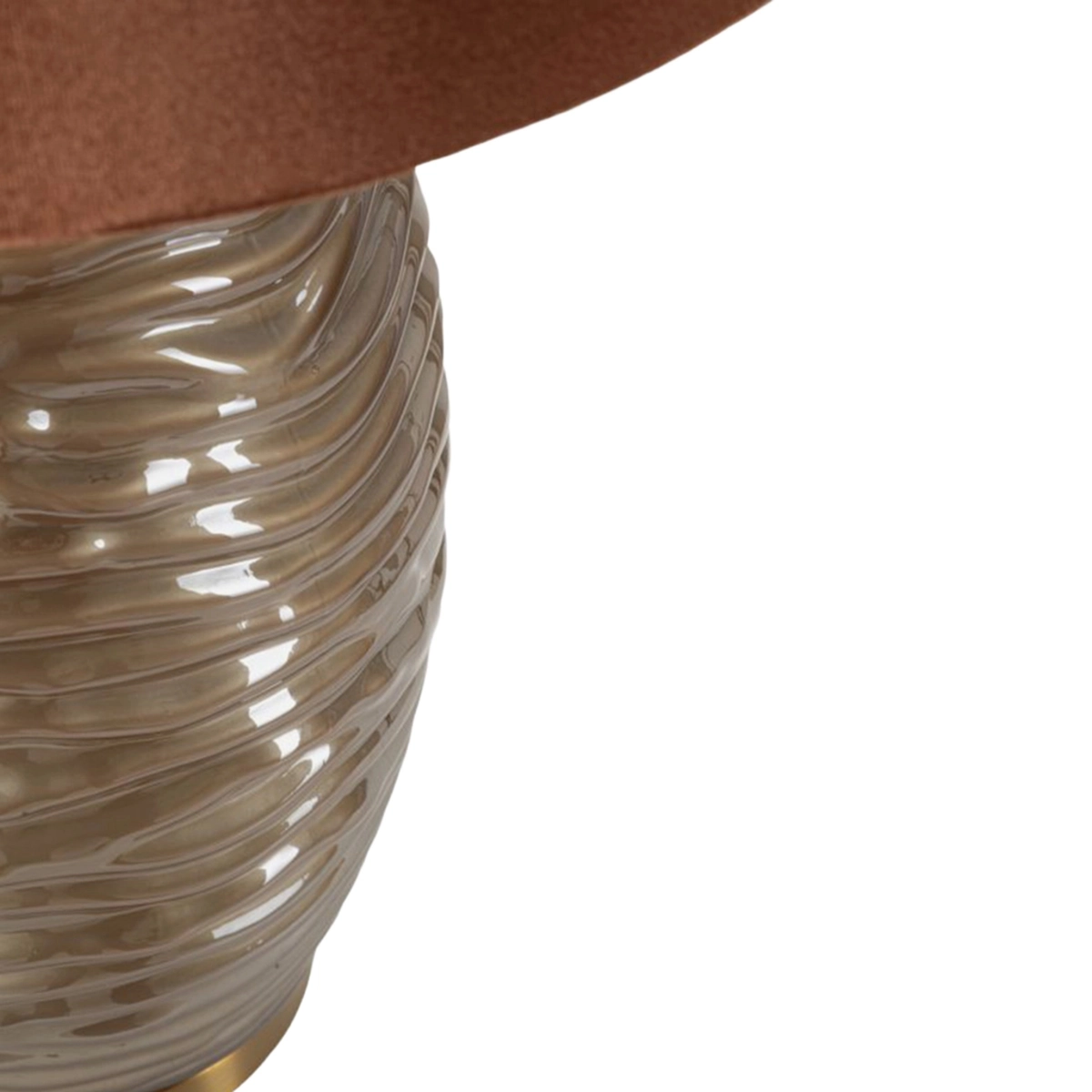 Praga B Glass and Fabric Table Lamp — 4