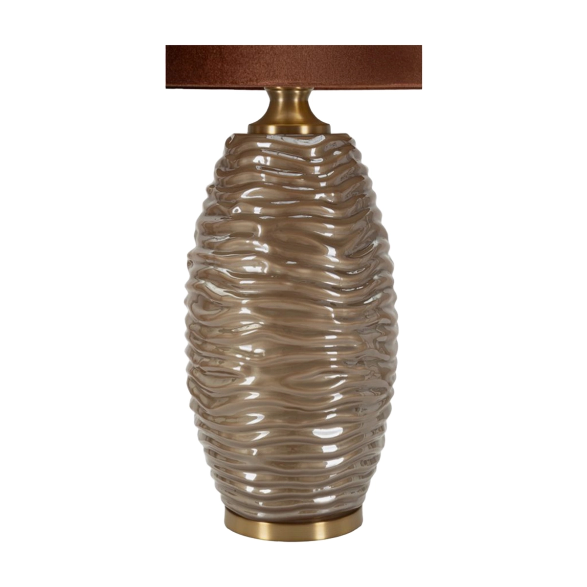 Praga B Glass and Fabric Table Lamp — 6