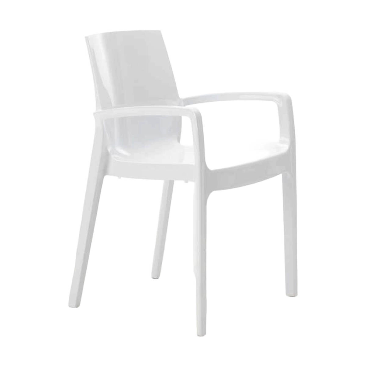 Set of 22 Stackable Armchairs Cream Grand Soleil Polypropylene — 3