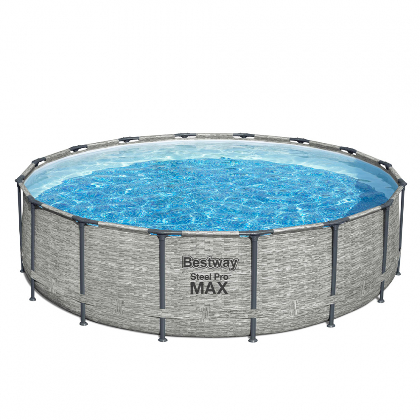 Bestway Steel Pro Max Pool Round Above Ground Pool 488x122 cm 5619E — 3